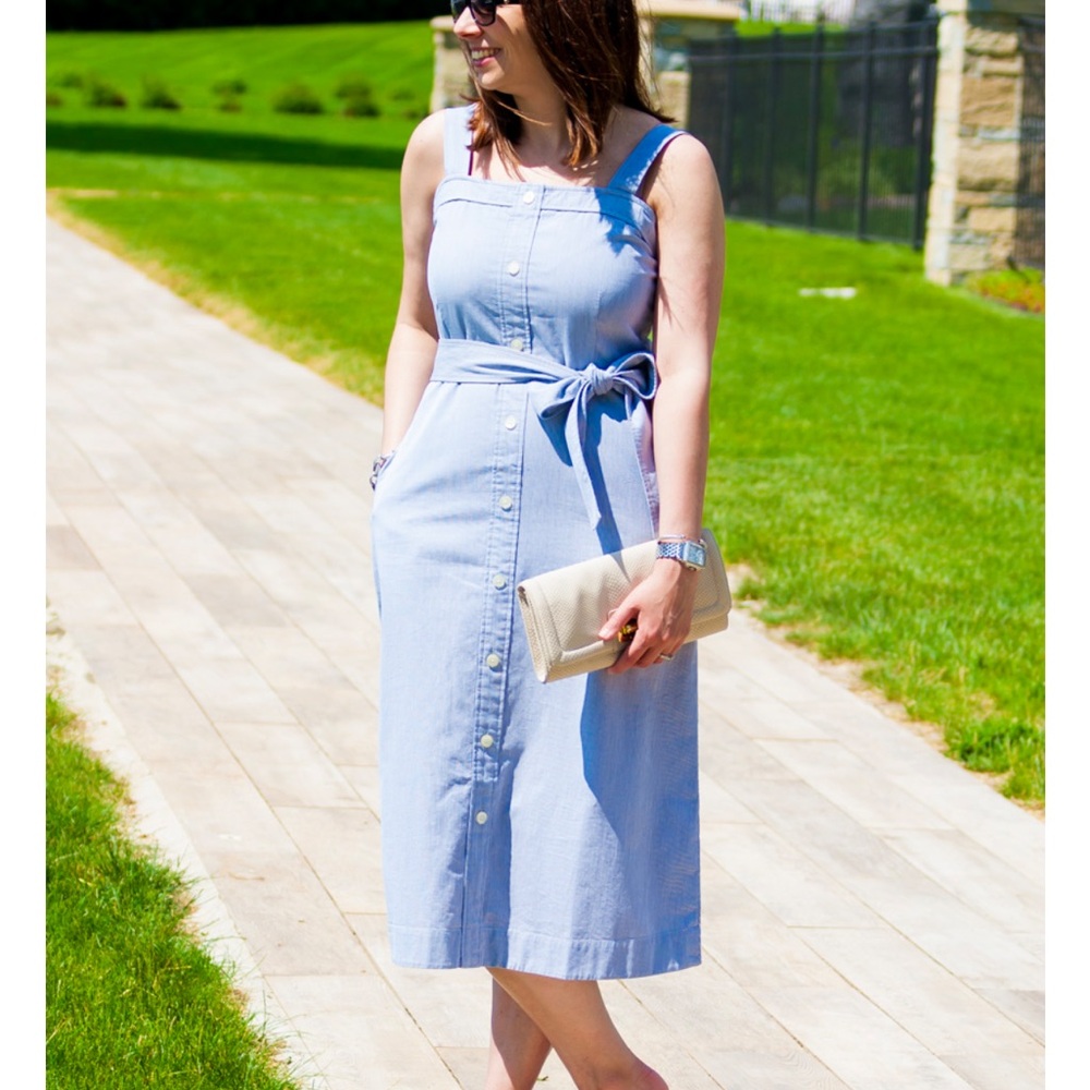 Everlane Cotton Weave Picnic Dress - size 6